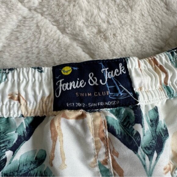 Janie & Jack | Boys Poplin Camel Print Shirt & Swim Trunks | Size 2T/18-24 Month - Picture 8 of 10